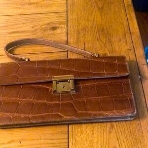 Vintage 1969’s small too handle Alexander’s croc skin bag